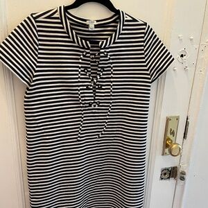 Black & White Striped Dress